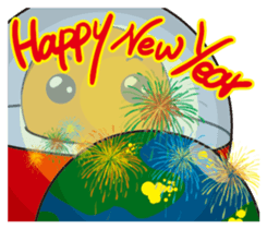 outer space bad guy sticker #14486905