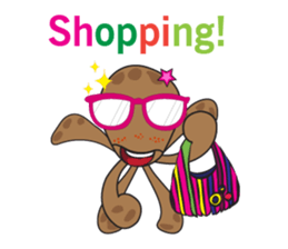 Mischievous Brown Octopus sticker #14486992