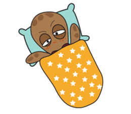 Mischievous Brown Octopus sticker #14486994