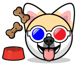 Puppy Love Stickers - Pom Emoji Meme sticker #14487214