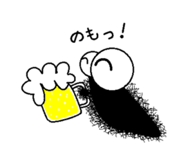 Life of the Mr hairy caterpillar sticker #14487323