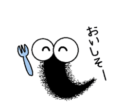 Life of the Mr hairy caterpillar sticker #14487343