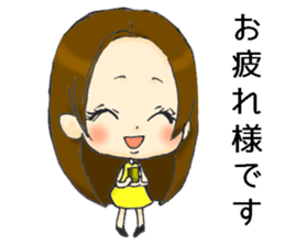 Sometimes, Kansai accent gals sticker #14487423