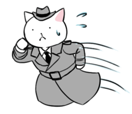 The Detective Cat (with his friends) sticker #14487780