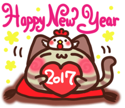 Daifuku-nyannyan mochimochi-Amesho 2017 sticker #14488062