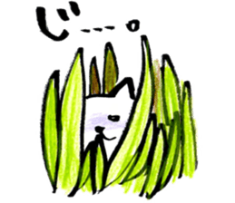Japanese brush pen cats sticker #14488604