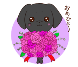 Good friend Sticker blackDog sticker #14489049