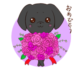 Good friend Sticker blackDog sticker #14489049