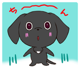 Good friend Sticker blackDog sticker #14489056