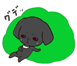 Good friend Sticker blackDog sticker #14489065