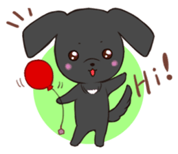 Good friend Sticker blackDog sticker #14489066