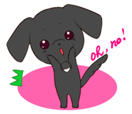 Good friend Sticker blackDog sticker #14489075