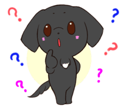 Good friend Sticker blackDog sticker #14489077