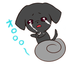 Good friend Sticker blackDog sticker #14489078