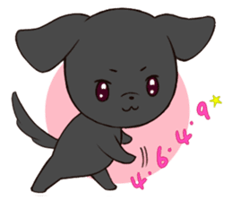 Good friend Sticker blackDog sticker #14489079