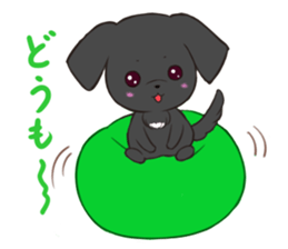 Good friend Sticker blackDog sticker #14489081