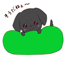 Good friend Sticker blackDog sticker #14489084