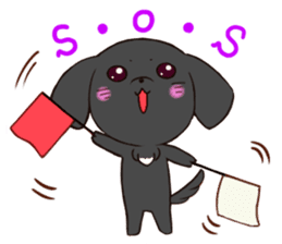 Good friend Sticker blackDog sticker #14489085