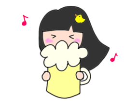 Happy new year! girl 2017 sticker #14489778