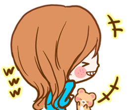 The girlfriend who is loved sticker #14490661