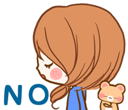 The girlfriend who is loved sticker #14490663