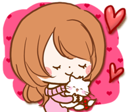 The girlfriend who is loved sticker #14490665