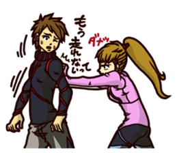 The occurrence during running 5 sticker #14490698