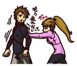 The occurrence during running 5 sticker #14490698