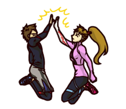 The occurrence during running 5 sticker #14490703