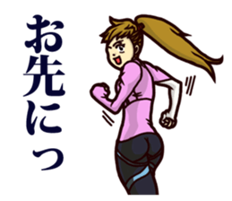 The occurrence during running 5 sticker #14490704