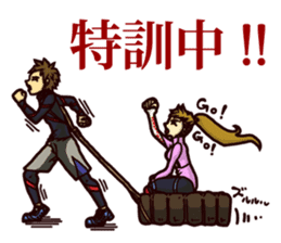 The occurrence during running 5 sticker #14490705