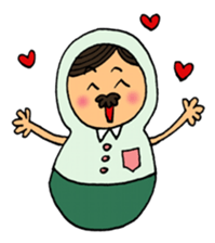 Couple Matryoshka sticker #14490731