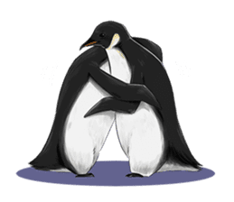 serious penguin sticker #14490905