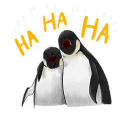 serious penguin sticker #14490910