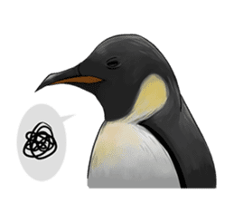 serious penguin sticker #14490913