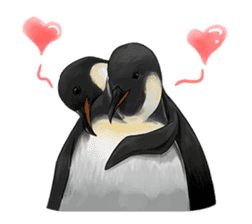 serious penguin sticker #14490915
