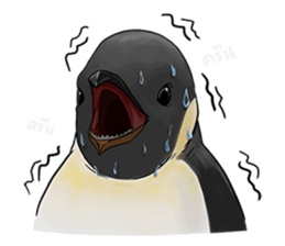 serious penguin sticker #14490933