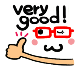 Person's reaction of glasses. sticker #14491517