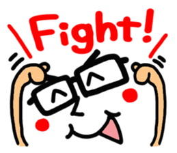 Person's reaction of glasses. sticker #14491525