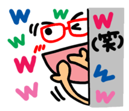 Person's reaction of glasses. sticker #14491533