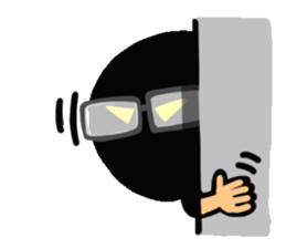 Person's reaction of glasses. sticker #14491538