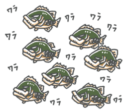 black bass backlash sticker #14491635