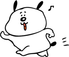 dog "ochappii" sticker #14492295