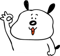 dog "ochappii" sticker #14492303