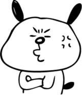 dog "ochappii" sticker #14492316