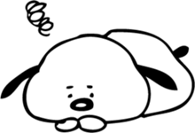 dog "ochappii" sticker #14492326