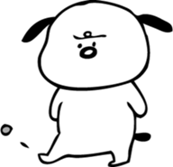 dog "ochappii" sticker #14492329