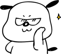 dog "ochappii" sticker #14492333