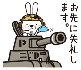 Usagi Corps that can be used to work(2) sticker #14492633