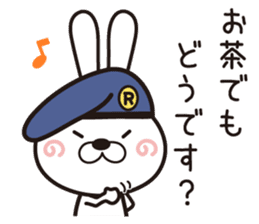 Usagi Corps that can be used to work(2) sticker #14492649